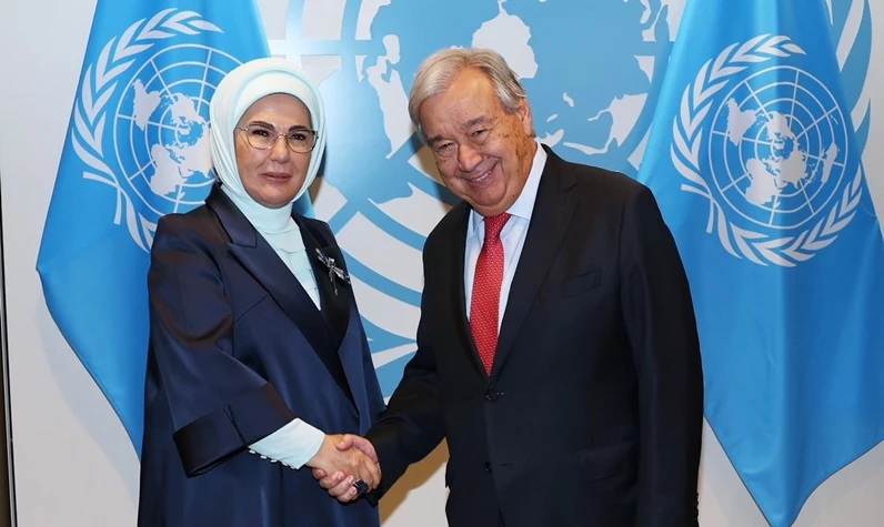 Emine Erdoğan Guterres ile bir araya geldi: Gündem sıfır atık ve iklim krizi