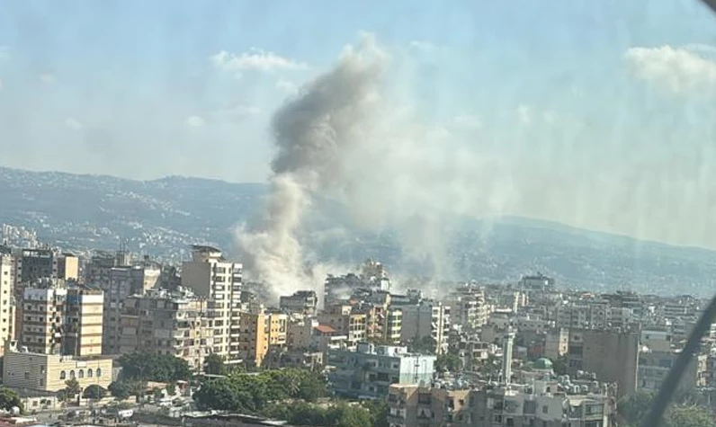 Son dakika: Katil İsrail'den Beyrut'a hava saldırısı: Başkentte dumanlar yükseliyor