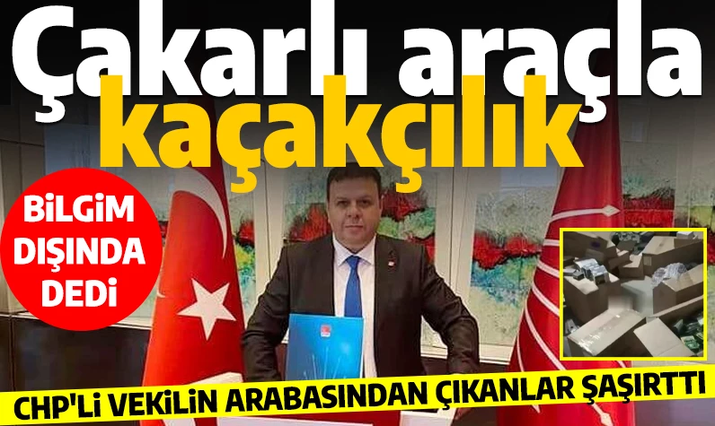 Çakarlı araçtan çıkanlar şaşırttı! CHP'li vekil 'Haberim yok' diyerek kendini savundu