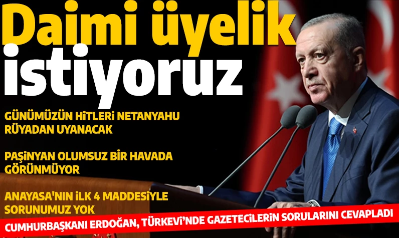 Cumhurbaşkanı Erdoğan, Türkevi'nde soruları cevapladı: 'Dünya sessiz kaldıkça ve Batılı ülkeler İsrail'e silah verdikçe katliamlar devam edecek'