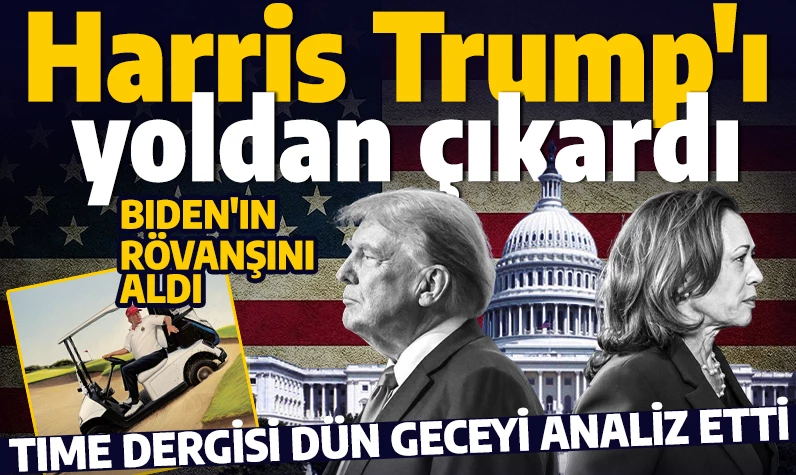 Harris Trump'ı yoldan çıkardı! TIME dergisi dün geceyi analiz etti: Başı belada!