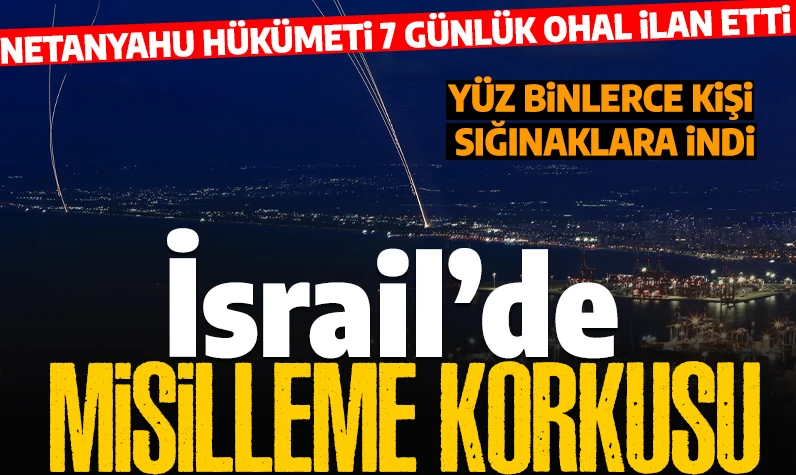 Son dakika... Karşı saldırı yakın! İsrail'de olağanüstü hal ilan edildi: Yüz binlerce kişi sığınaklarda