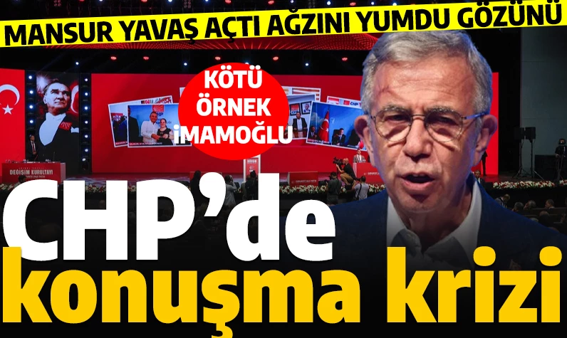 CHP'nin Tüzük Kurultayı krizle bitti: Söz hakkı verilmeyen Mansur Yavaş açtı ağzını yumdu gözünü