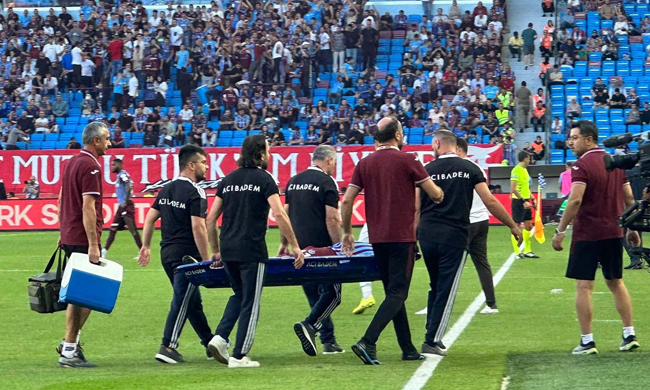 Trabzonspor'da Ozan Tufan şoku! Sahadan sedyeyle ayrıldı