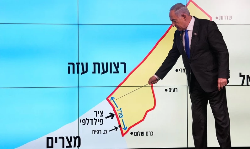 Canlı yayında tüm dünyayı kandırmaya çalıştı! Netanyahu'nun 'harita' oyunu: Batı Şeria'daki şehirleri göstermedi!