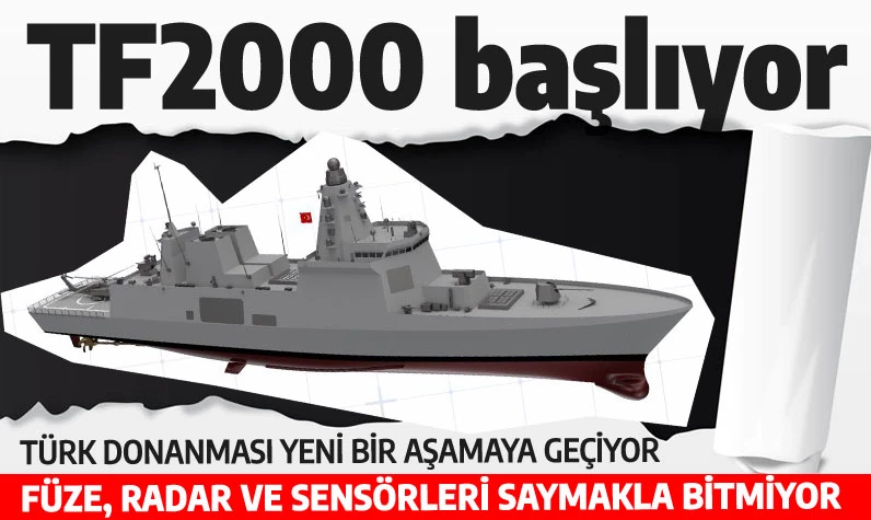 Türk donanması yeni bir aşamaya geçiyor: TF2000 Hava Savunma Muhribi göz kamaştırıyor! İşte özellikleri, hızı, silahları...