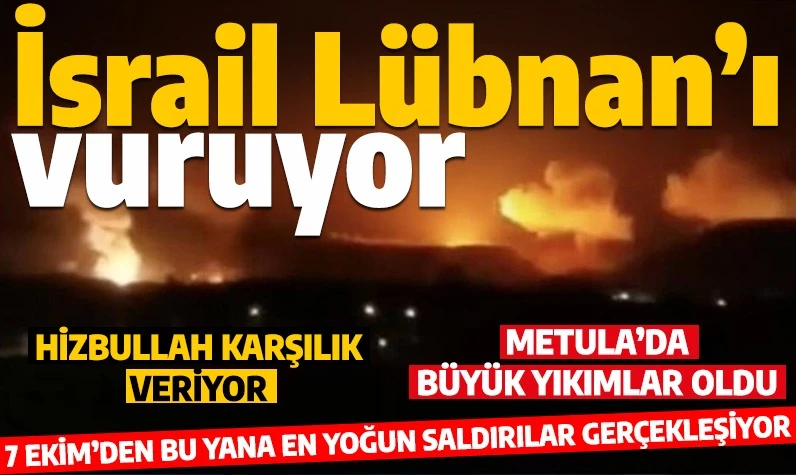 Son dakika... İsrail'den Lübnan'da yeni katliamlar! Çok sayıda nokta havadan vuruluyor