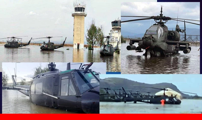 Yunanistan'da 36 adet savaş helikopteri artık yok! Üssün içler acısı hali ortaya çıktı