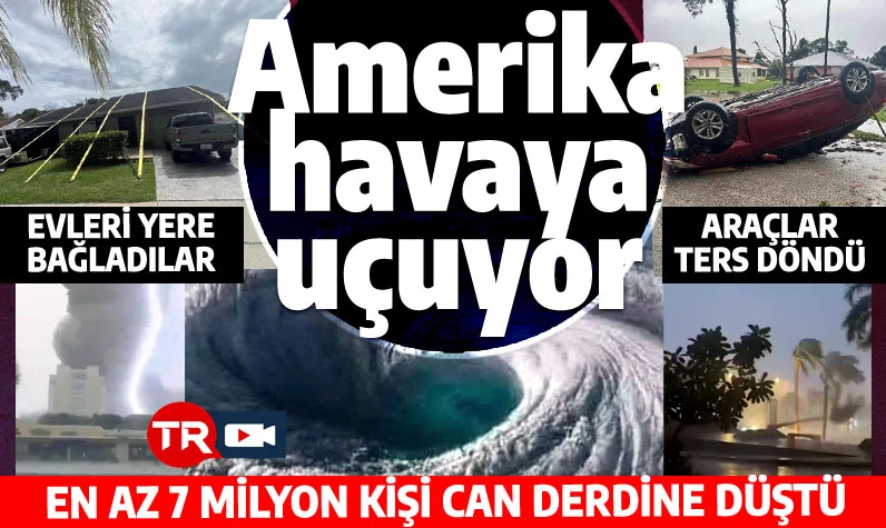 Amerika havaya uçuyor: Milton Kasırgası evleri yıktı, rüzgâr hızı saatte 200 km'ye ulaştı!