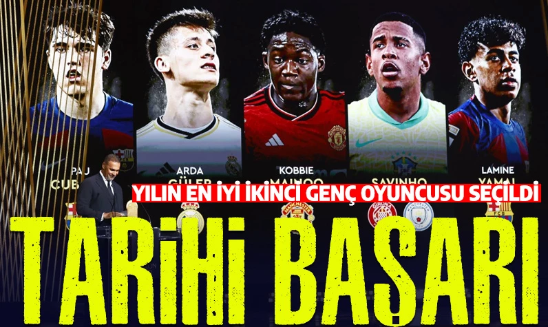 Arda Güler'den tarihi başarı: Avrupa'da en iyi 2.genç oyuncu seçildi