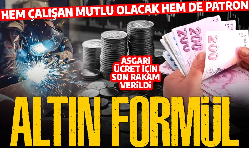 Asgari ücret için altın formül! Hem çalışan mutlu olacak hem de patron!