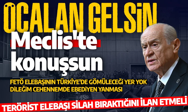 Bahçeli'den Öcalan çağrısı: Meclis'te gelsin konuşsun