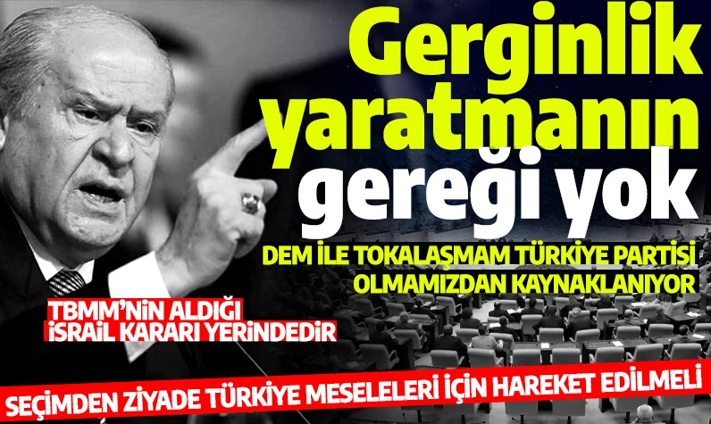 Bahçeli ilk kez açıkladı: DEM'li vekillerle Meclis'te neden tokalaştı!