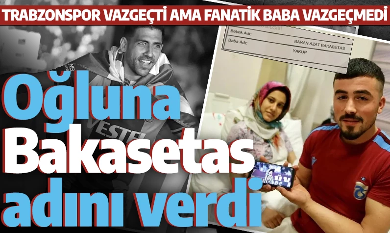 Trabzonspor vazgeçti ama fanatik baba vazgeçmedi! Oğluna 