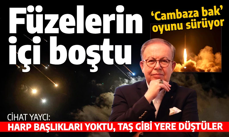 Cihat Yaycı 'soba borusu' şüphesini doğruladı: Harp başlıkları yoktu, taş gibi yere düştüler