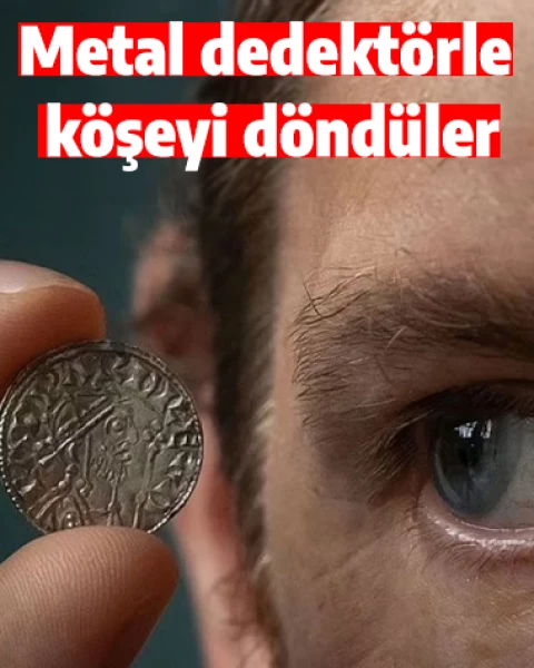 Metal dedektörle köşeyi döndüler! Tarladan çıkan hazine dudak uçuklattı