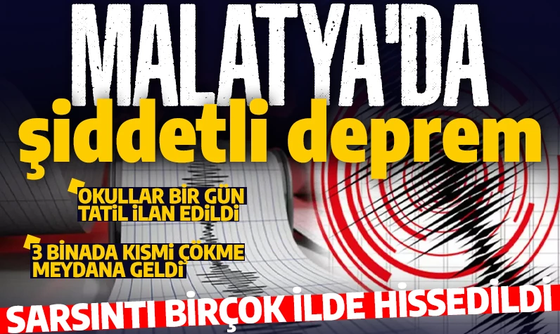 Son dakika... Malatya, Diyarbakır ve Elazığ'da korkutan deprem