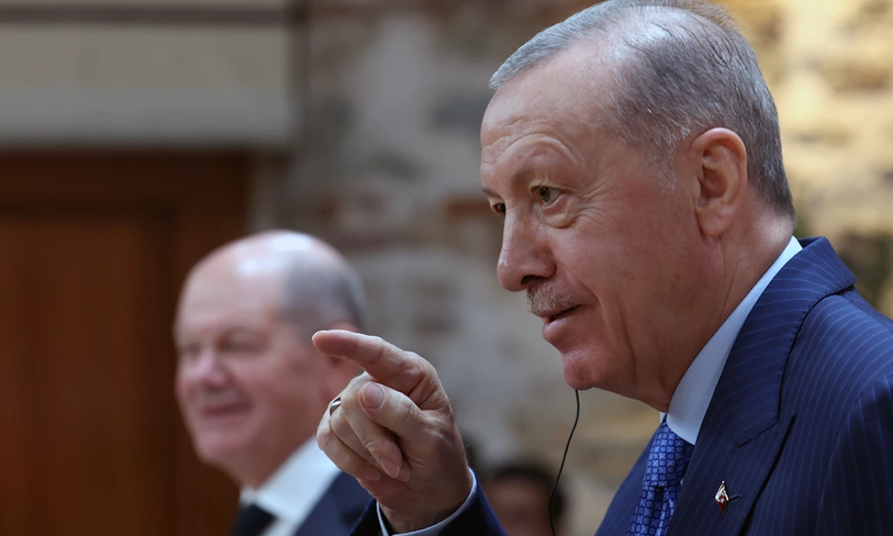 Cumhurbaşkanı Erdoğan'dan Scholz'a tokat gibi yanıt: F-35'lerle iyi vurdunuz mu diyelim