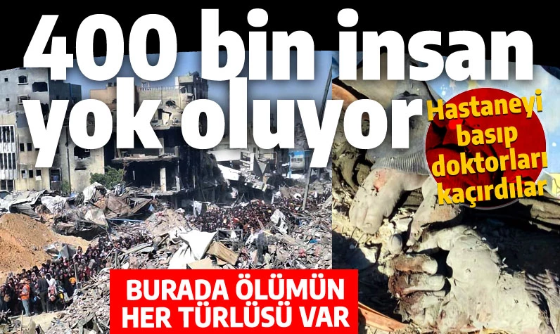 400 bin kişi dünyanın gözü önünde yok oluyor: Ateş altındaki hastaneden doktorları da götürdüler