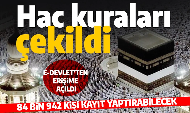 Hac kura sonuçları belli oldu mu? Hac kura sonuçları sorgulama ekranı