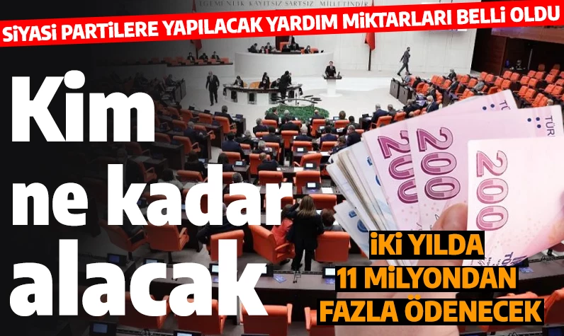 Siyasi partilere yapılacak hazine yardımları açıklandı: Hangi parti ne kadar alacak?