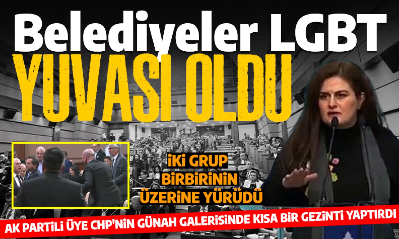 İBB Meclisi'nde LGBT tartışması: AK Partili ve CHP'li üyeler birbirlerinin üzerine yürüdü