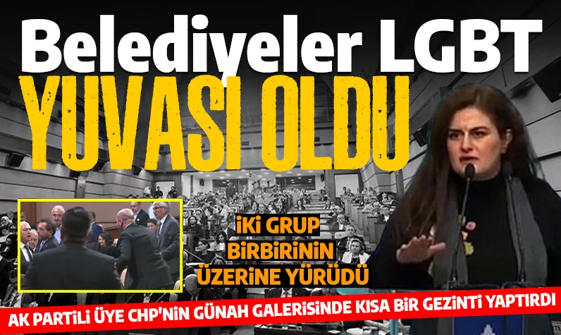 İBB Meclisi'nde LGBT tartışması: AK Partili ve CHP'li üyeler birbirlerinin üzerine yürüdü