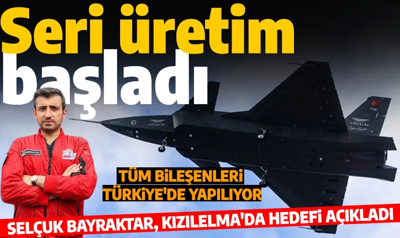 Selçuk Bayraktar müjdeyi verdi: 'Kızılelma'nın seri üretimi başladı'