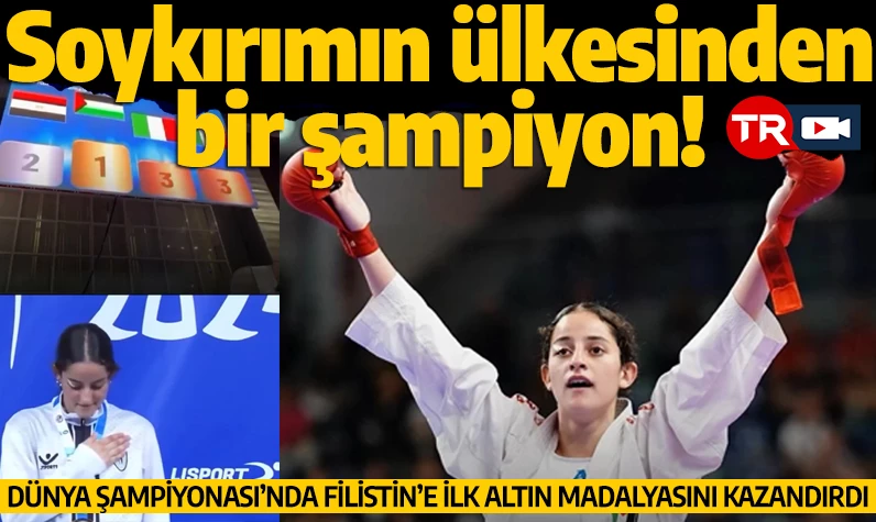 Soykırımın ülkesinden bir şampiyon! Dünya Karate Şampiyonası’nda Filistin’e ilk altın madalyasını kazandırdı