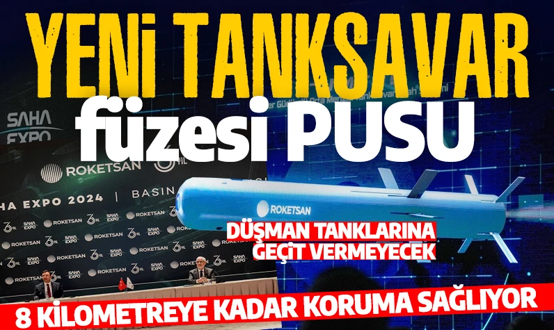 Milli gururumuz Roketsan Pusu: Düşman tanklarının korkulu rüyası: 8 kilometreye kadar koruma sağlıyor