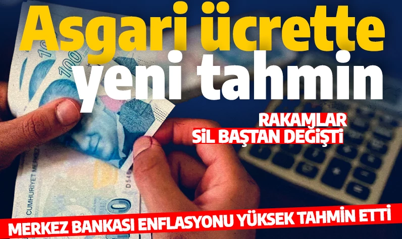 Merkez Bankası enflasyon beklentisini asgari ücretteki artış oranını değiştirdi: İşte asgari ücrette konuşulan yeni rakamlar...