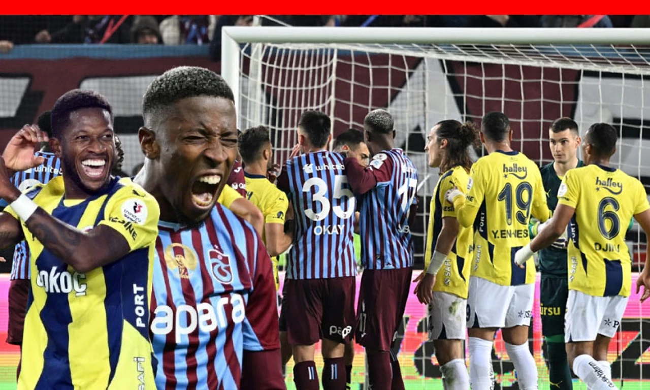 Tarihî maç 102. dakikada sonlandı! 5 gollü Trabzonspor-Fenerbahçe maçı tarihe geçti