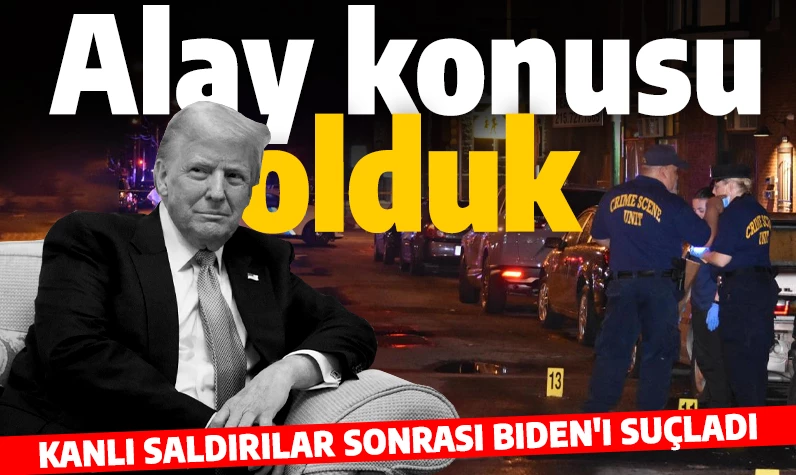 Kanlı saldırılar sonrası Trump'tan olay açıklama: Biden ve ekibini yerden yere vurdu